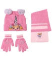 CHILDREN'S HAT WITH SCARF AND GLOVES PAW PATROL SKYE