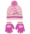 PEPPA PIG CHILDREN'S WINTER HAT WITH GLOVES