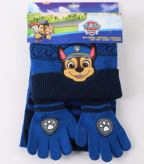 CHILDREN'S HAT WITH SCARF AND GLOVES PAW PATROL Cerda