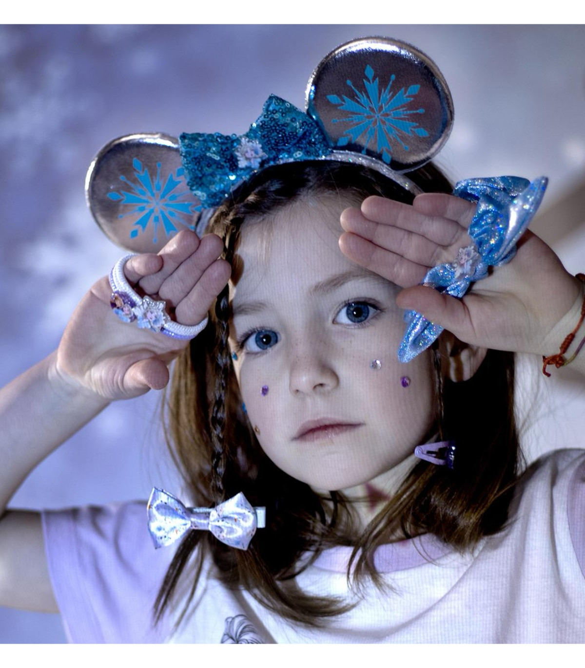 SCRUNCHIE WITH 2 CLIPS AND FROZEN BOW Cerda