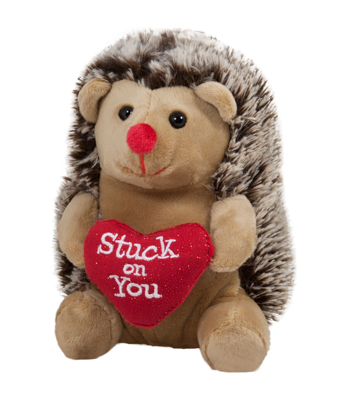 PLUSH HEDGEHOG WITH HEART 2 COLORS 20 CM - Small