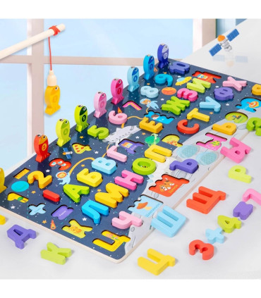 WOODEN MAGNETIC FISHING WITH CYRILLIC LETTERS Armtoys