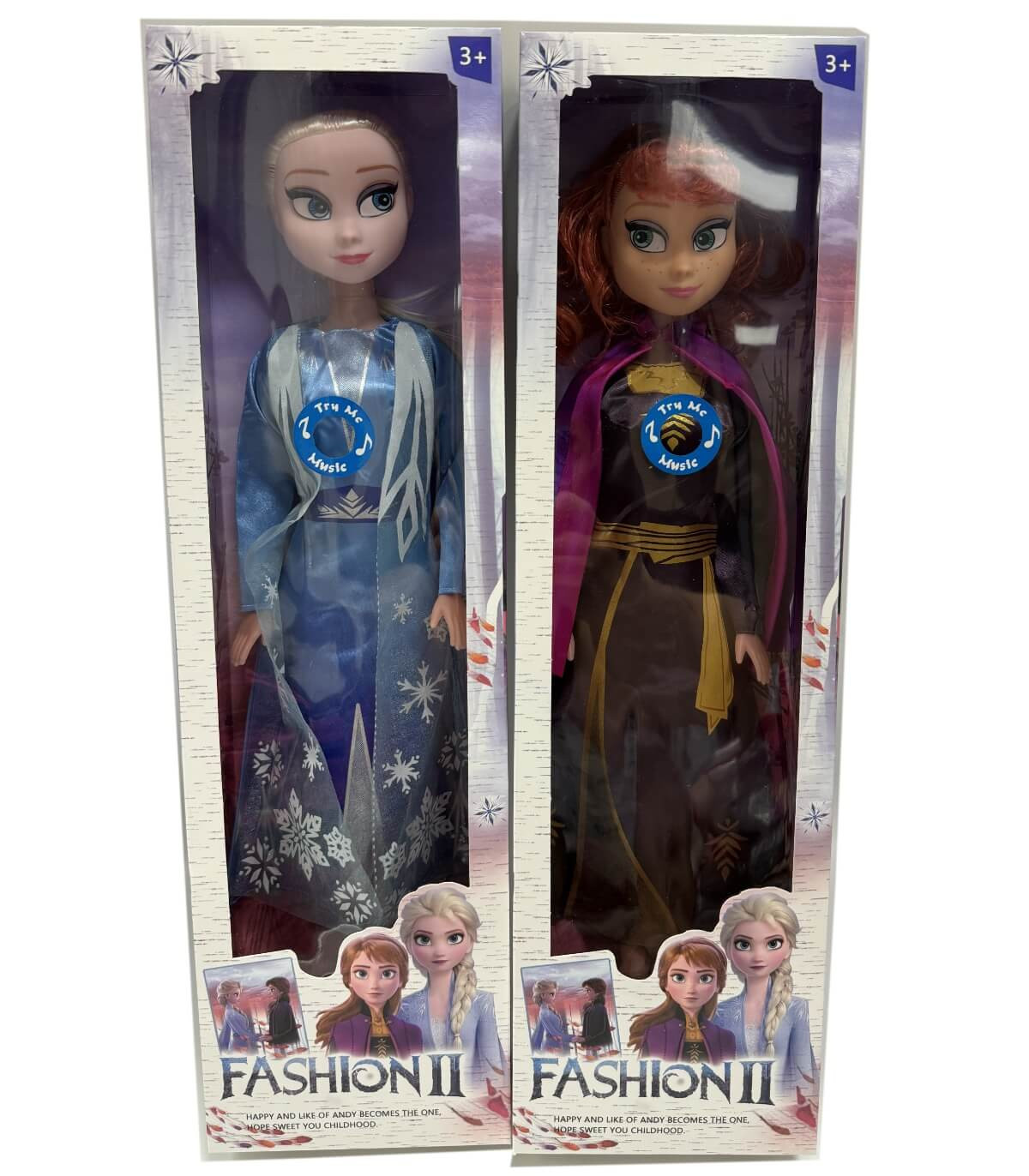 DOLL ICE KINGDOM WITH MUSIC 58 CM 2 TYPES Armtoys
