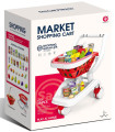 CHILDREN'S SHOPPING CART 36 PIECES RED