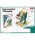 CHILDREN'S GREEN SHOPPING CART WITH PRODUCTS 32 PIECES Armtoys