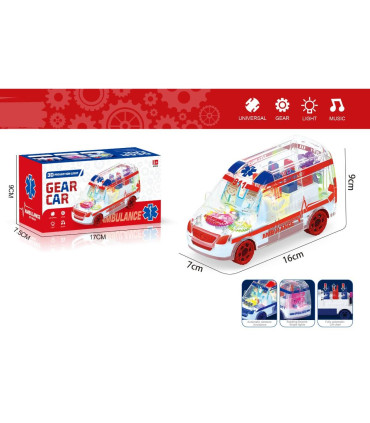 BATTERY-OPERATED CHILDREN'S RULER WITH TRANSPARENT BODY Armtoys