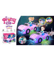 BATTERY-POWERED KIDS CAR WITH SMOKE AND A DOLL