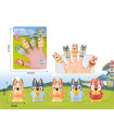 5 PCS. RUBBER FINGER FIGURES BLUEY