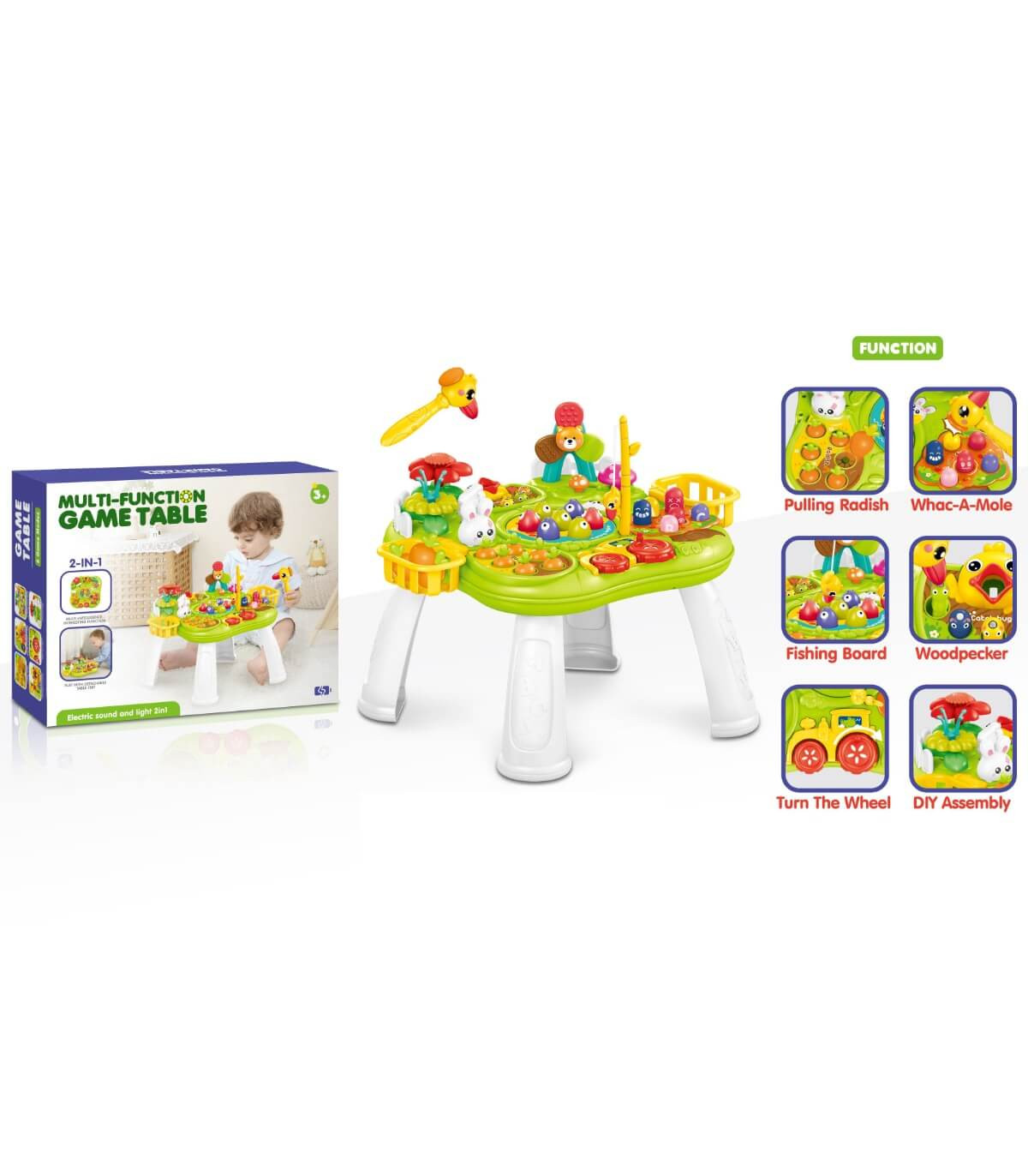 CHILDREN'S MULTIFUNCTIONAL TABLE WITH FISHING ROD Armtoys