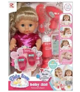 FLICKERING DOLL WITH BLINKING EYES, SHOES, AND PINK DRESS Armtoys