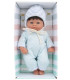 MINI BABY DOLL WITH BLUE CLOTHES 25 CM Armtoys