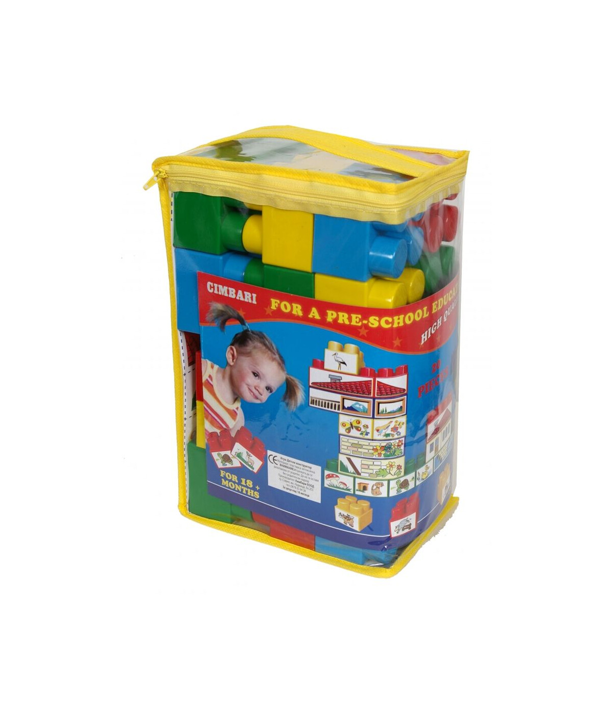CONSTRUCTOR 20 PIECES IN CIMBARI BAG - BUILDING BLOCKS