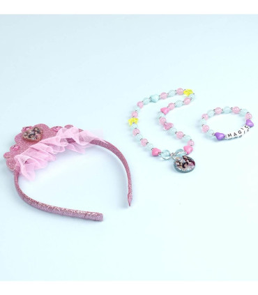 HAIR TIARA WITH NECKLACE AND BRACELET PRINCESS Cerda