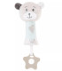 PLUSH BABY BEAR RATTLE 24 CM PINK/BLUE Amek toys