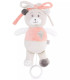 PLUSH BABY MUSIC BOX BEAR 21 CM BLUE/PINK Amek toys