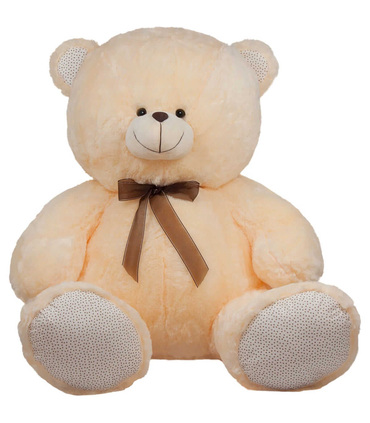 PLUSHED BEAR WITH RIBBON 2 COLORS 68 CM - Big