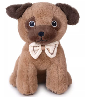 PLUSH DOG WITH BOW TIE 27 CM 3 TYPES Amek toys