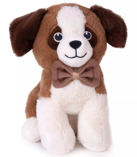 PLUSH DOG WITH BOW TIE 27 CM 3 TYPES Amek toys