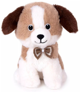 PLUSH DOG WITH BOW TIE 27 CM 3 TYPES Amek toys