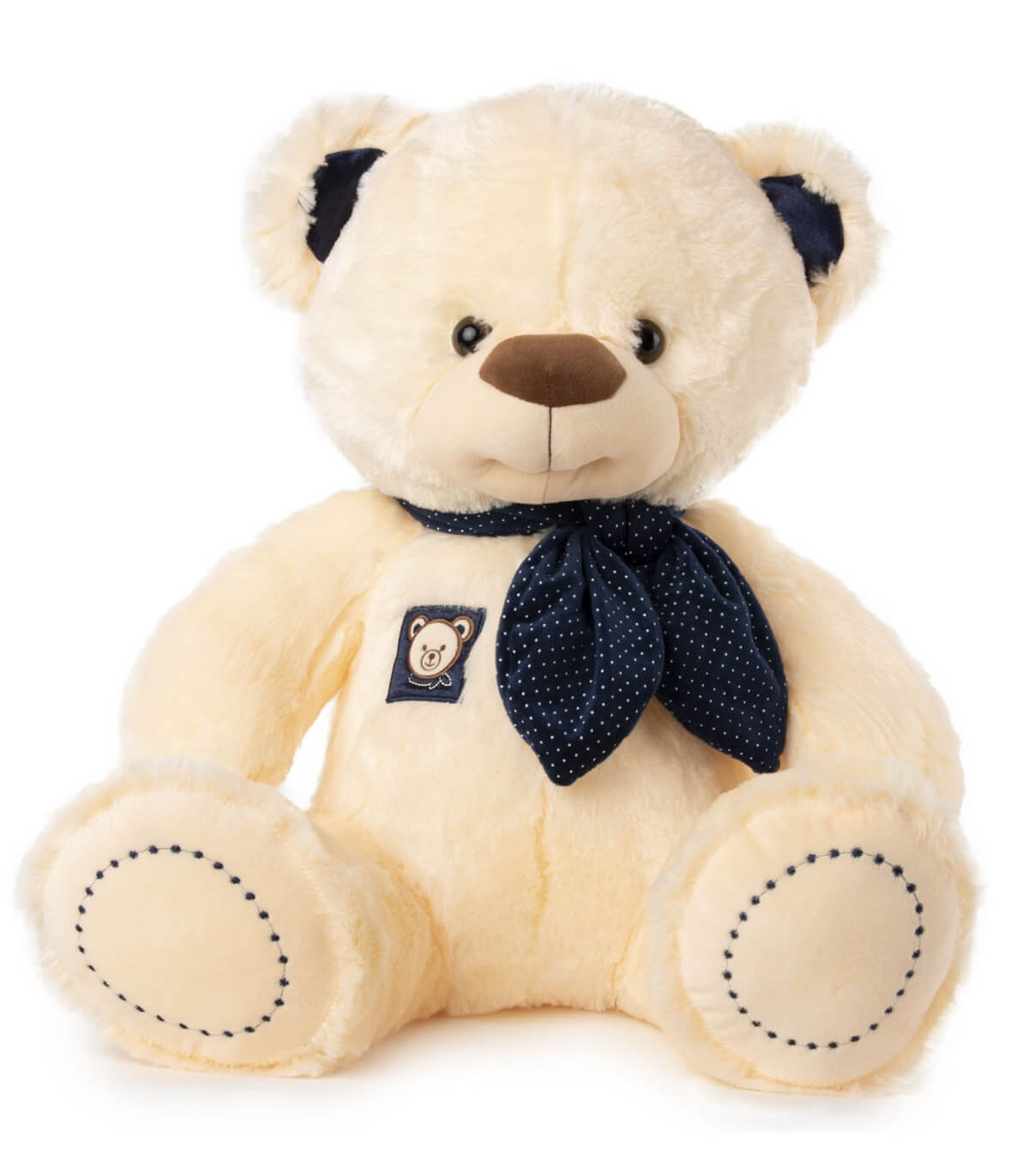 PLUSH BEAR WITH SCARF 50 CM BLUE/RED Amek toys