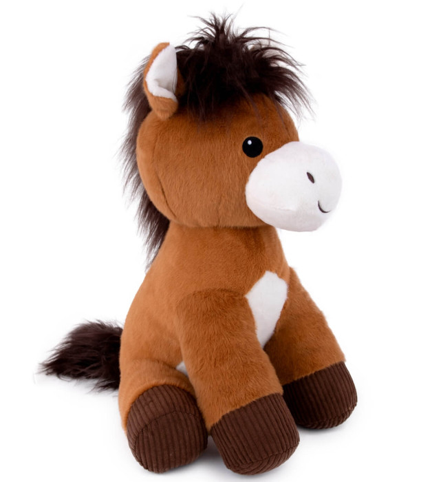 PLUSH DONKEY 45 CM BROWN Amek toys
