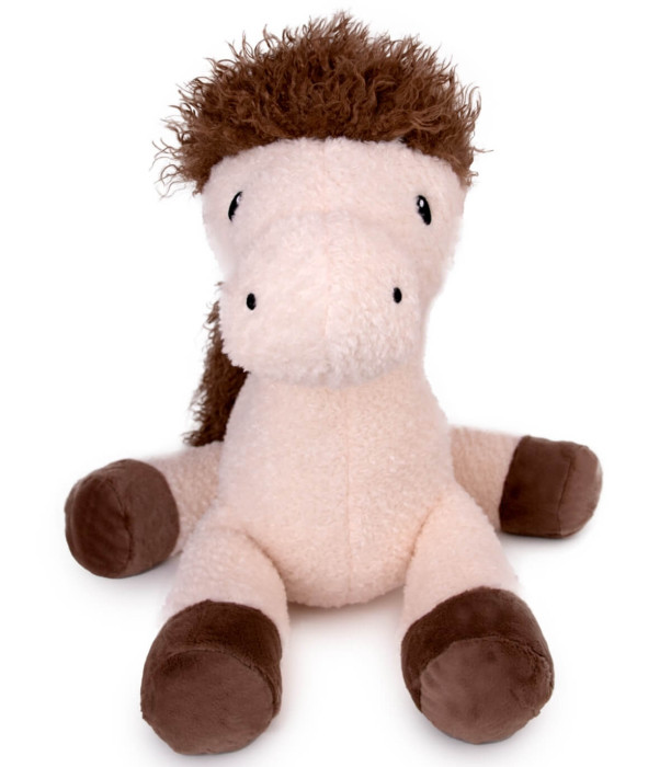 PLUSH HORSE 45 CM BEIGE/ECRU Amek toys