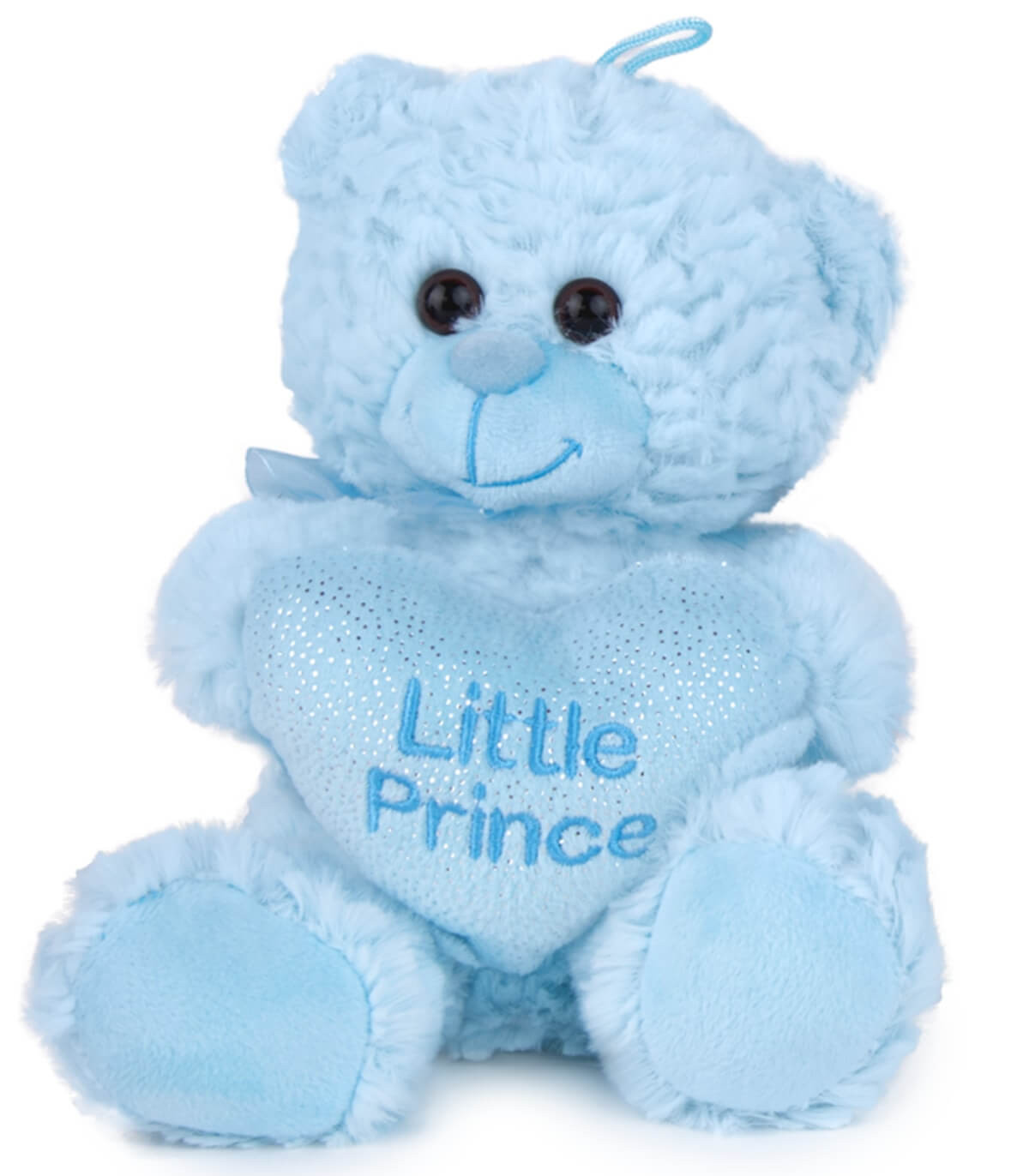 PLUSH BEAR WITH HEART 25 CM PINK/BLUE Amek toys
