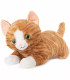PLUSH LYING CAT WITH SOUND 50 CM ORANGE/GRAY Amek toys
