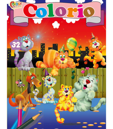 COLORING BOOK COLORIO 32 PAGES 4 TYPES Boek Specials Nederland bv