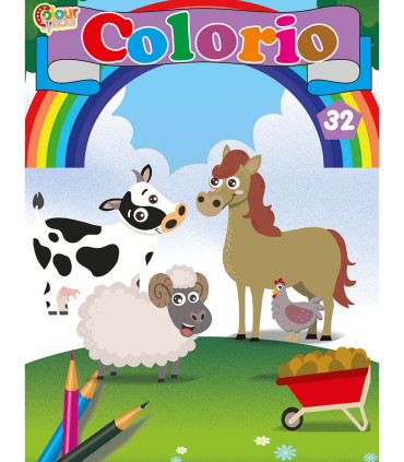 COLORING BOOK COLORIO 32 PAGES 4 TYPES Boek Specials Nederland bv
