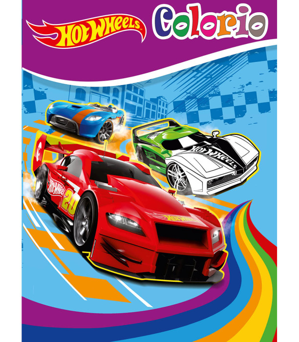 HOT WHEELS COLORING BOOK 32 PAGES 4 TYPES Boek Specials Nederland bv