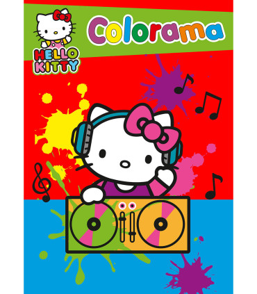 HELLO KITTY COLORAMA COLORING BOOK 48 PAGES 2 TYPES Boek Specials Nederland bv