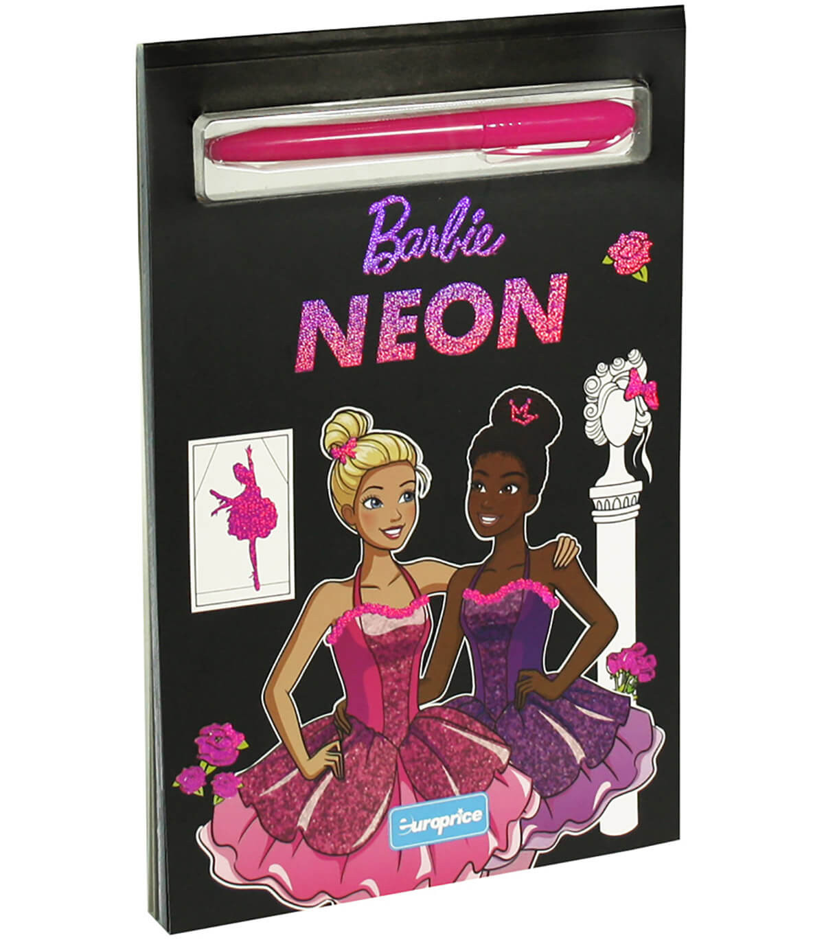 BARBIE NEON COLORING BOOK 64 PAGES WITH MARKER Europrice