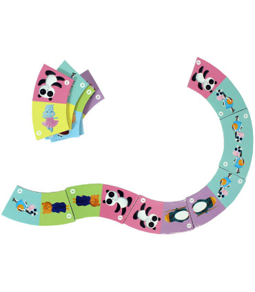 CHILDREN'S CURVED DOMINO WITH PICTURES 4 TYPES Europrice