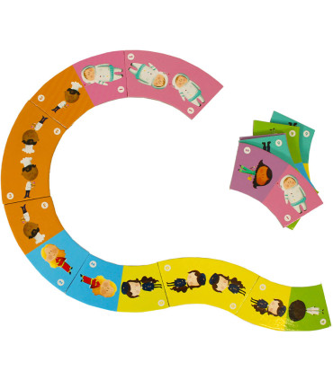 CHILDREN'S CURVED DOMINO WITH PICTURES 4 TYPES Europrice