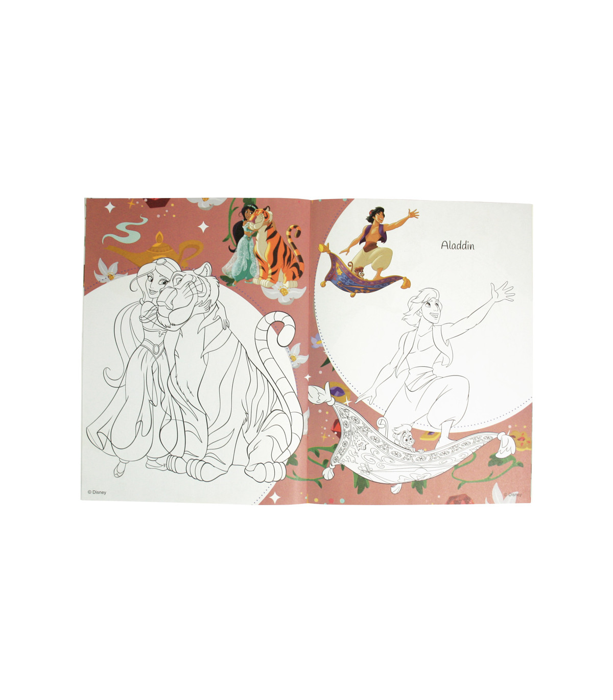 DISNEY PRINCESS COLORING BOOK 16 PAGES + 3 TYPES OF STICKERS Europrice