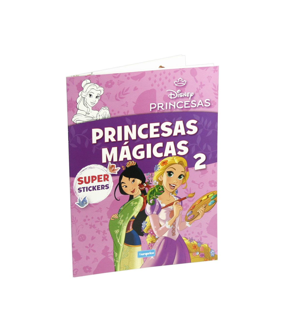 DISNEY PRINCESS COLORING BOOK 16 PAGES + 3 TYPES OF STICKERS Europrice