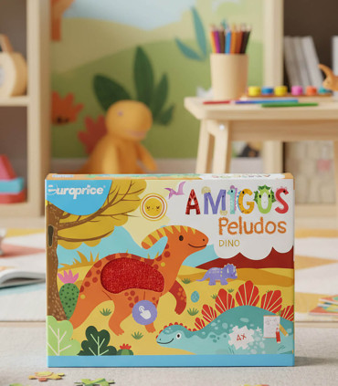 CHILDREN'S PUZZLE 4 IN 1 WITH LARGE PIECES + COLORING BOOK 4 TYPES Europrice