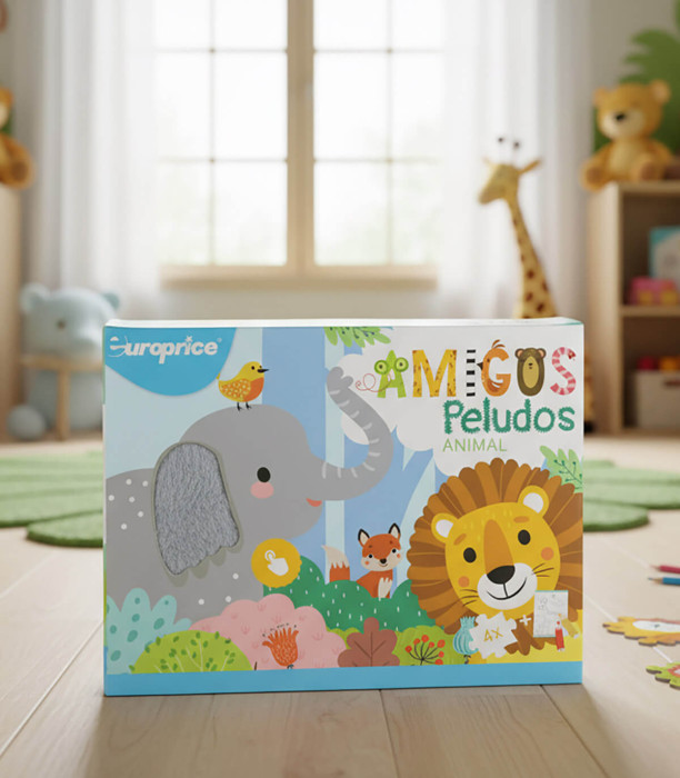 CHILDREN'S PUZZLE 4 IN 1 WITH LARGE PIECES + COLORING BOOK 4 TYPES Europrice