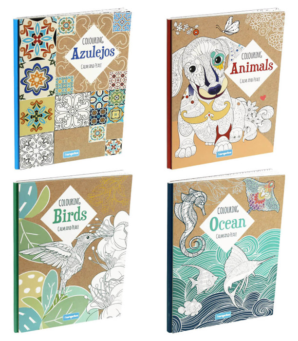 HARDCOVER COLORING BOOK 64 PAGES 4 TYPES Europrice