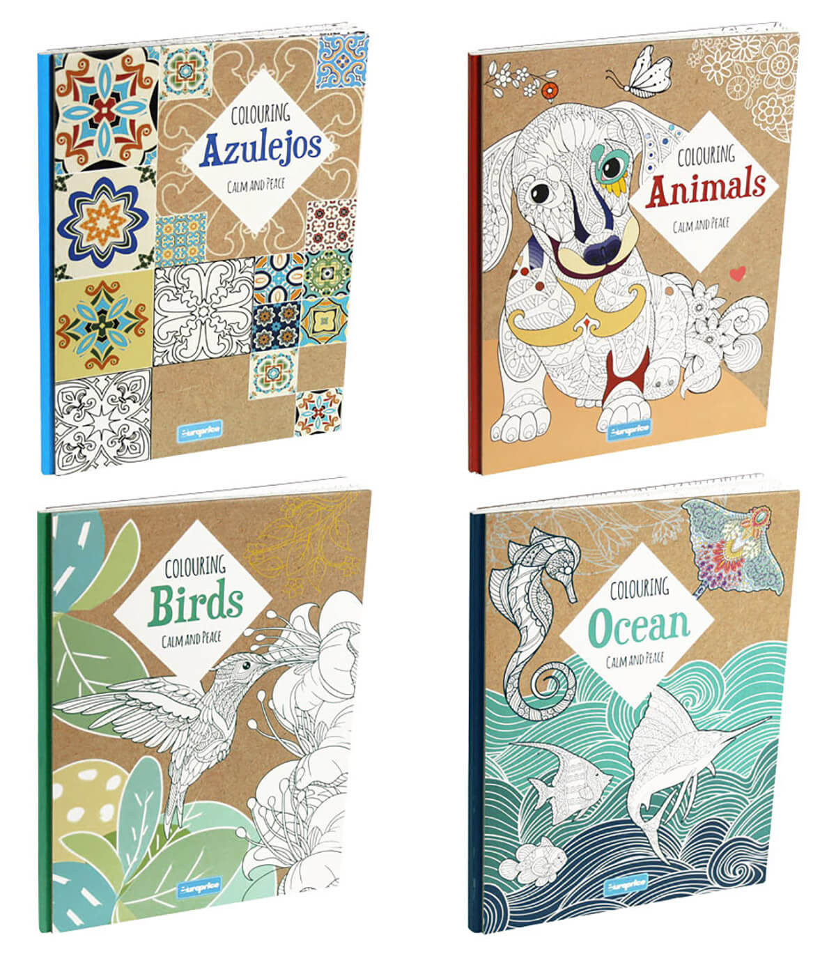HARDCOVER COLORING BOOK 64 PAGES 4 TYPES Europrice