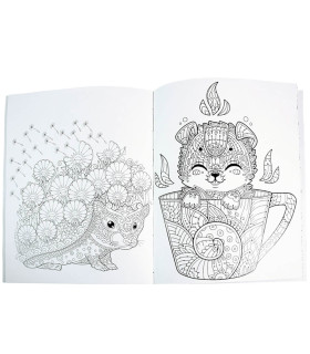 HARDCOVER COLORING BOOK 64 PAGES 4 TYPES Europrice