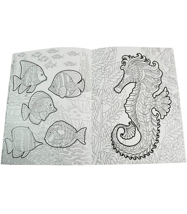 HARDCOVER COLORING BOOK 64 PAGES 4 TYPES Europrice