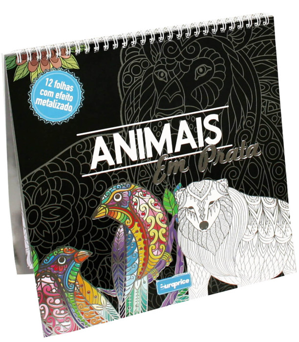 COLORING BOOK WITH 12 SILVER PAGES, 2 TYPES Europrice