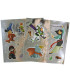 DISNEY COLORING BOOK 24 PAGES + 45 METALLIC STICKERS 3 TYPES Europrice