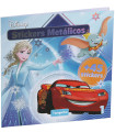 DISNEY COLORING BOOK 24 PAGES + 45 METALLIC STICKERS 3 TYPES