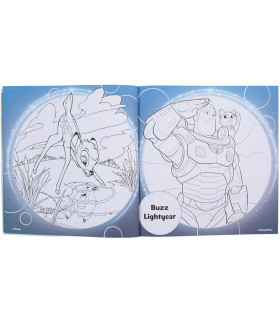 DISNEY COLORING BOOK 24 PAGES + 45 METALLIC STICKERS 3 TYPES Europrice