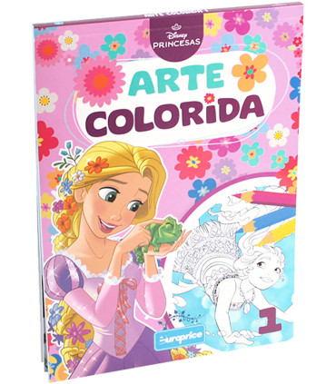 NOTEBOOK COLORING BOOK DISNEY ARTE COLORIDA 64 PAGES 4 TYPES Europrice