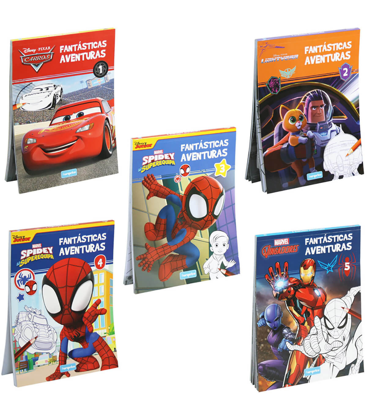 NOTEBOOK COLORING BOOK DISNEY CHARACTERS 96 PAGES 5 TYPES Europrice