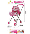 WINTER DOLL STROLLER WITH HEARTS